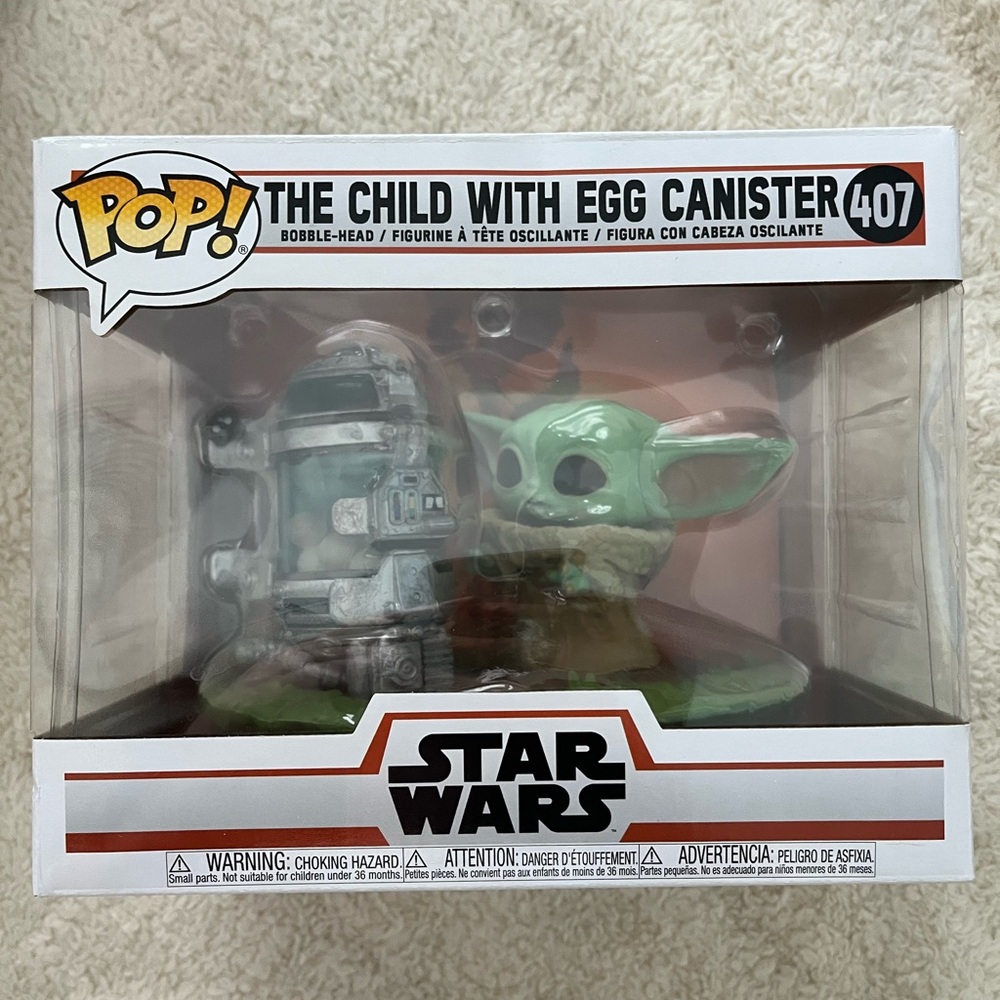 Funko Pop! The Child with Egg Canister - Green and Silver